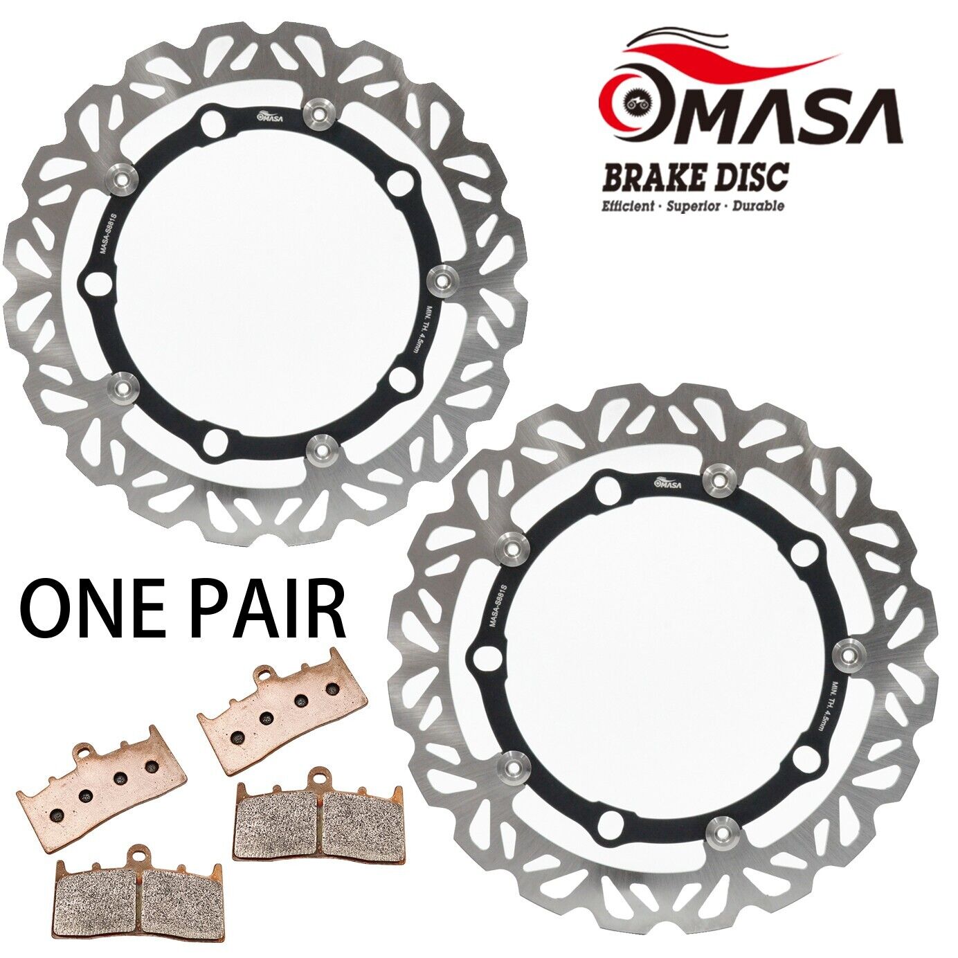 BrakeRotor+Pads for BMW R 1150 RS 04-05 K 1200 LT ABS 1-09 R 1200 R 06-14