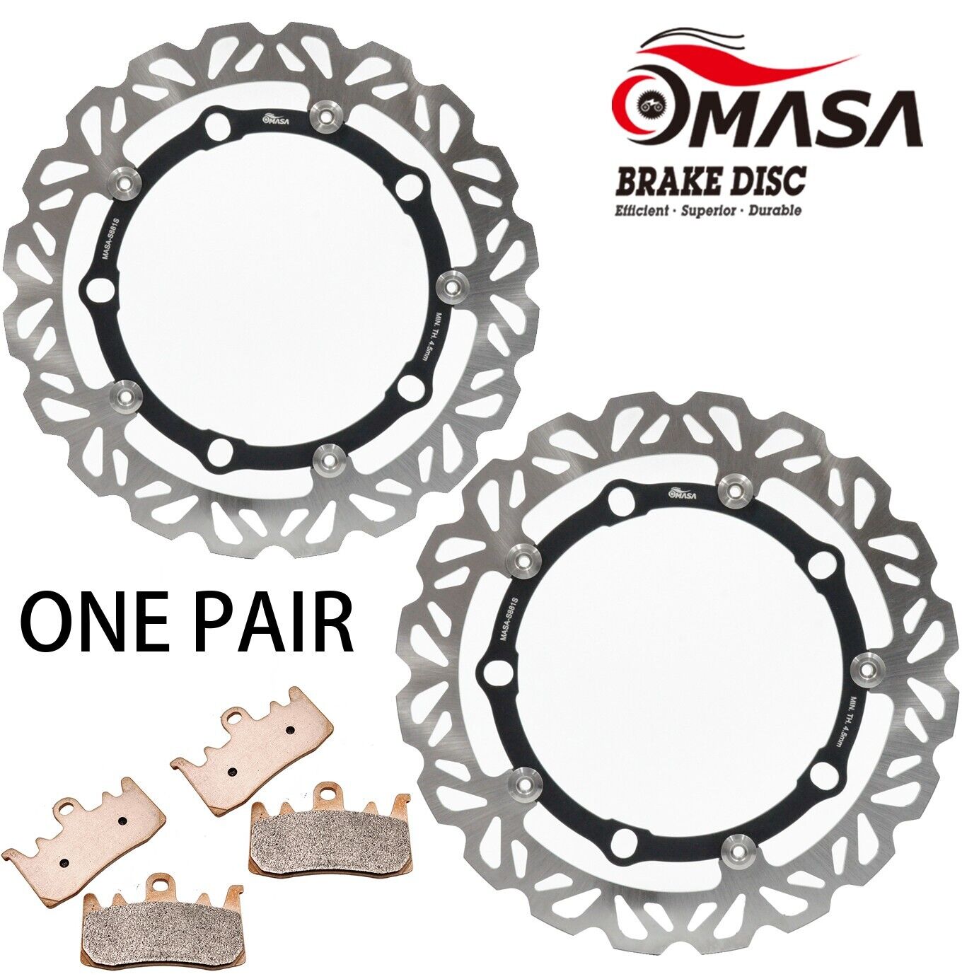 BrakeRotor+Pads for BMW R 1200 RT 14-18 R NINE T 14-21