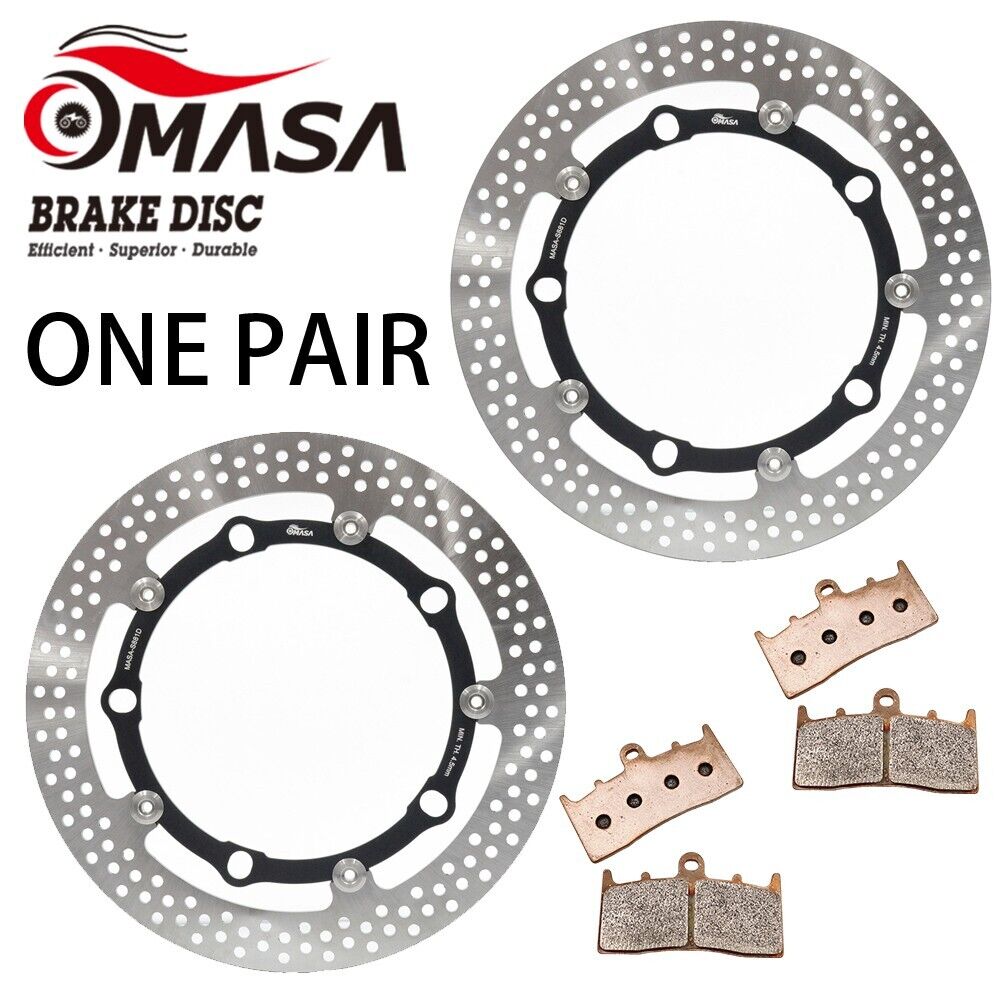 Brake Rotor+Pads for BMW K 1600 GT 11-21 K 1600 GTL EZCLUSIVE 14-17