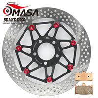 Floating Brake Rotor+Pads for KAWASAKI ZXR 400cc 1989-1990/900cc GPZ R 1990-1998