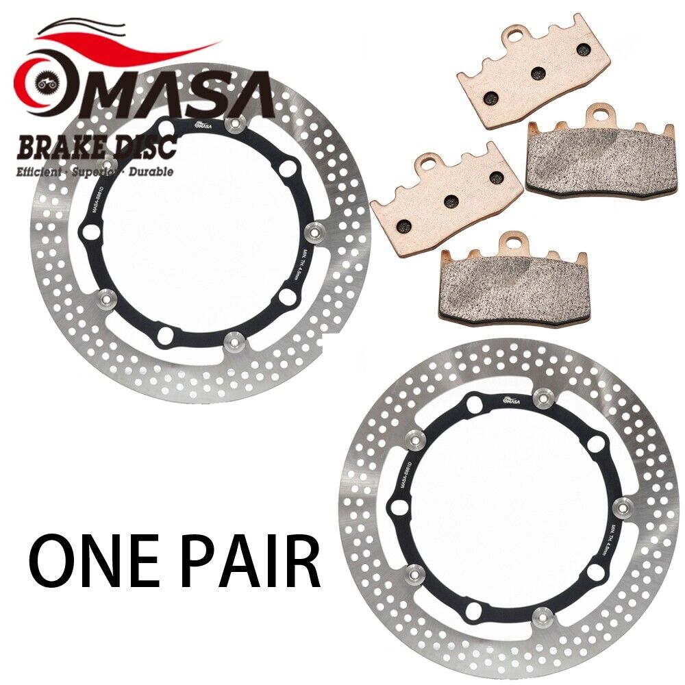 Brake Rotor+Pads for BMW HP2 Megamoto 07-10 K1200 GT ABS 02-07 K1200 S/ABS 04-07