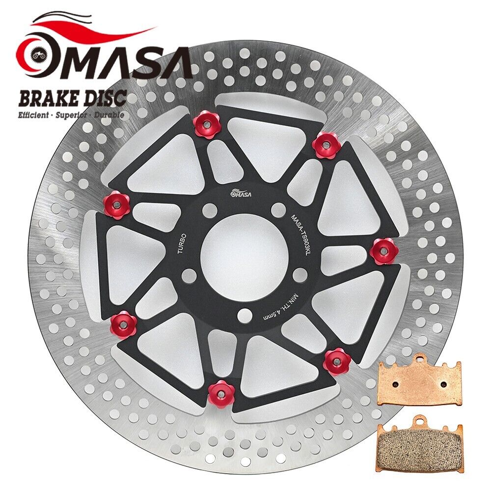 Floating Brake Rotor+Pads for KAWASAKI ZXR 400cc 1989-1990/900cc GPZ R 1990-1998